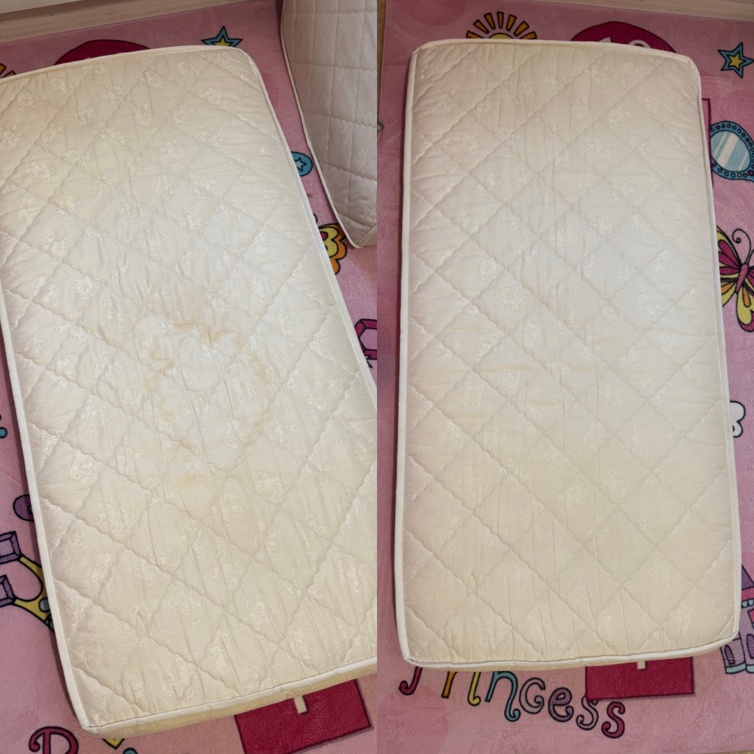 Avant/après nettoyage matelas