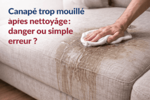 Lire la suite à propos de l’article Canapé trop mouillé après nettoyage : danger ou simple erreur ?