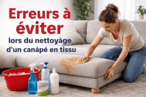 Lire la suite à propos de l’article Les erreurs à éviter lors du nettoyage d’un canapé en tissu