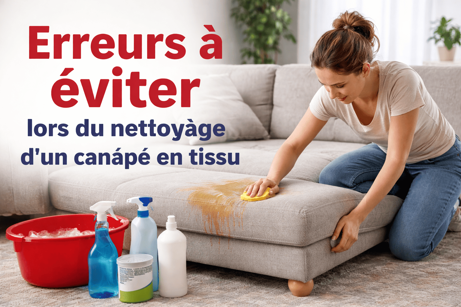You are currently viewing Les erreurs à éviter lors du nettoyage d’un canapé en tissu