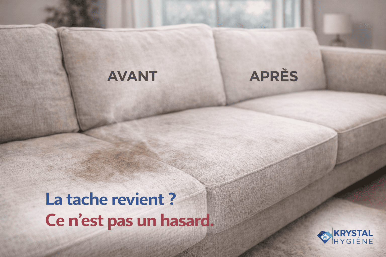 You are currently viewing Pourquoi les taches réapparaissent sur un canapé après nettoyage ?